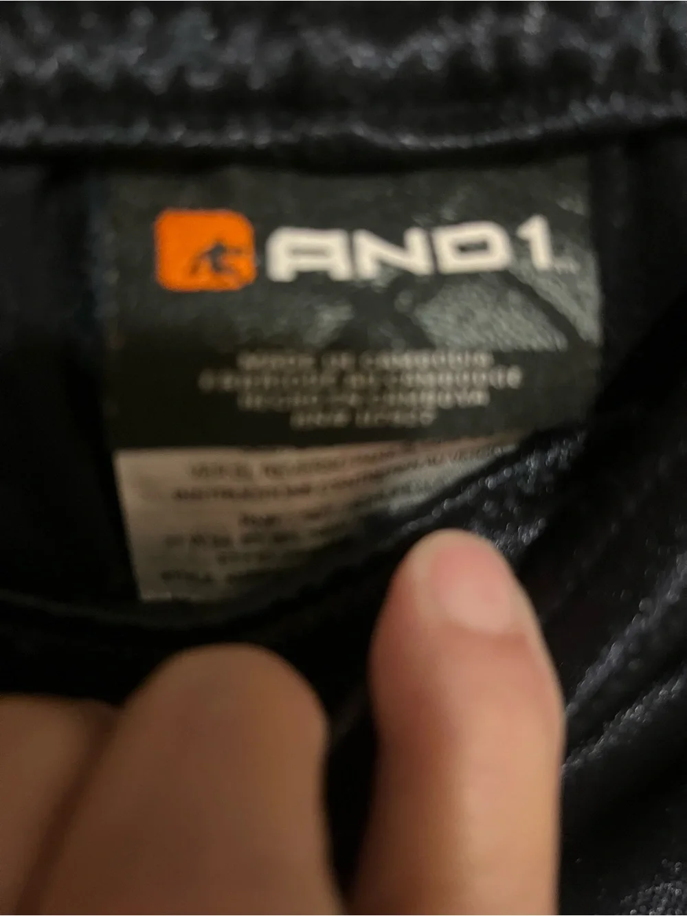 And1 Black Men’s Athletic Shorts with Satin Trim